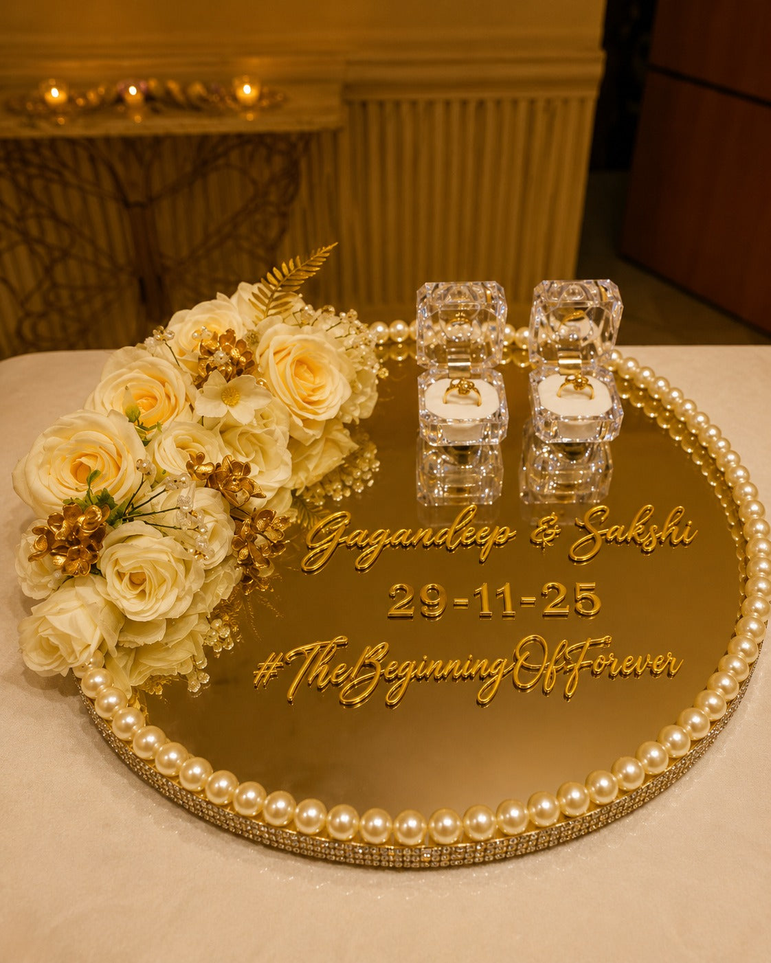 Pearls Glory Engagement Tray