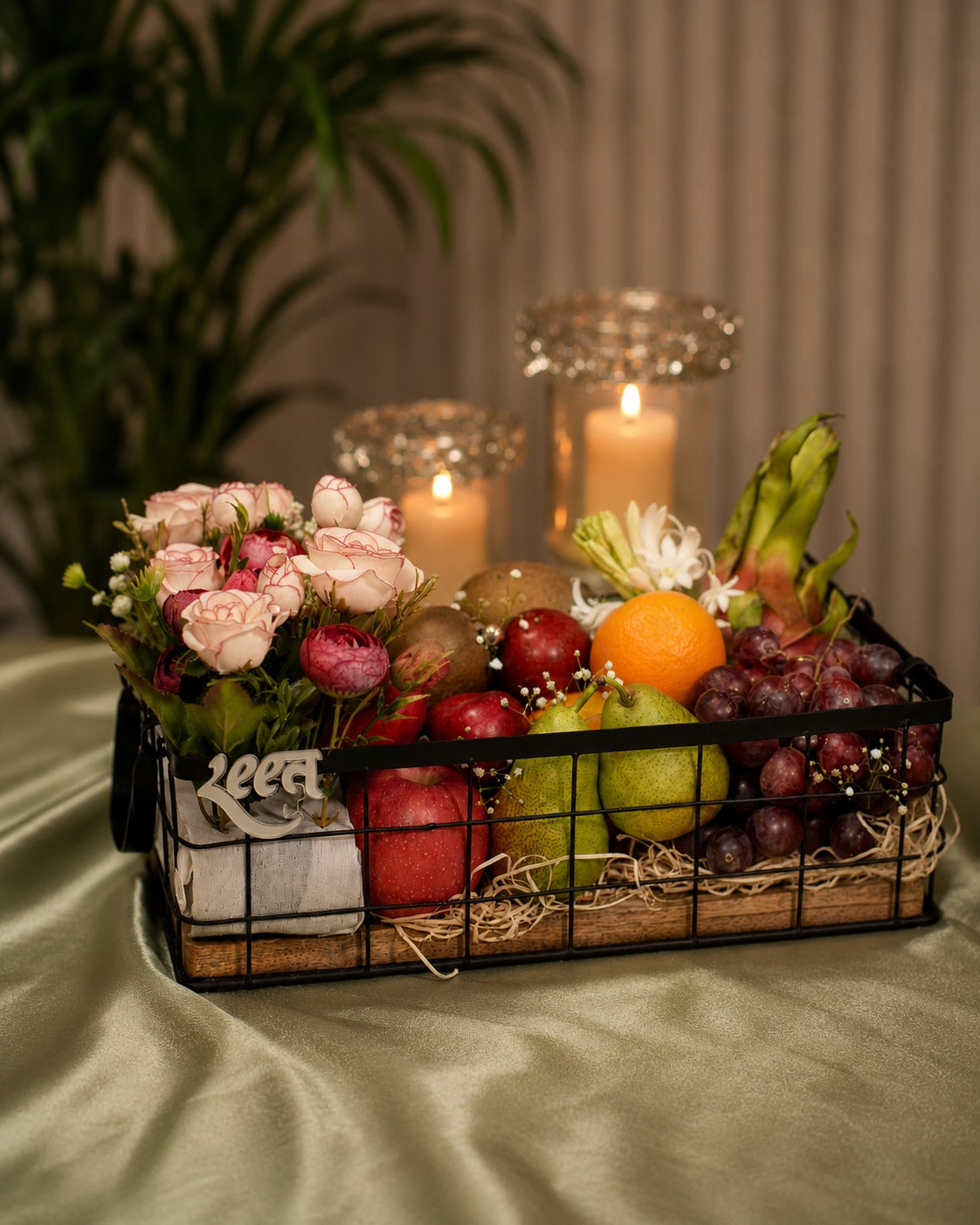 Wooden Exotic Fruit Hamper