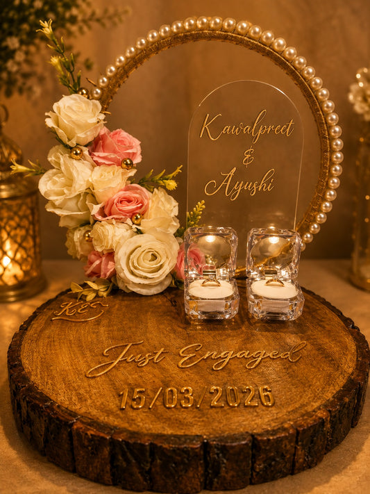 Wooden Delight Engagement Tray