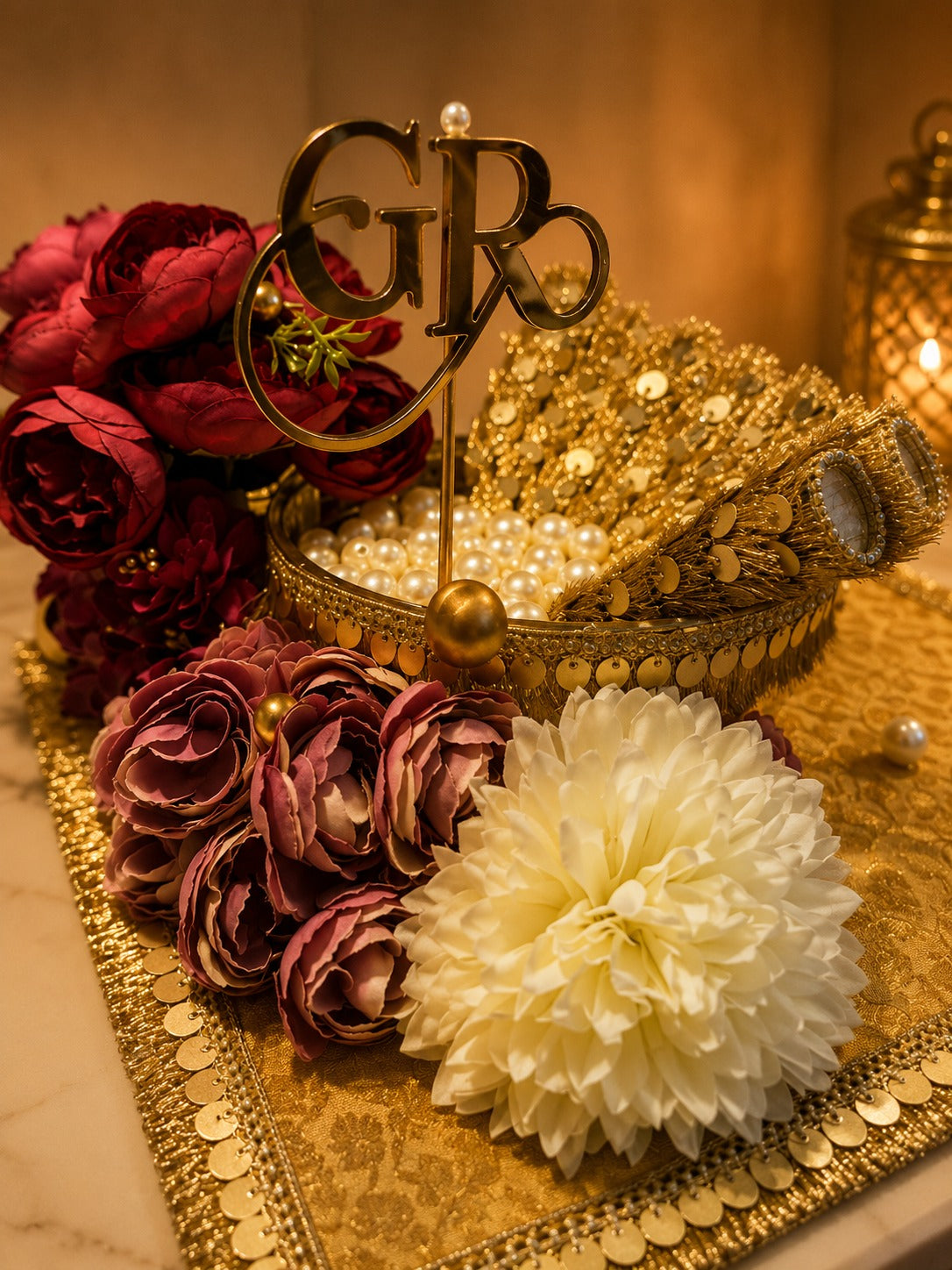 Gold Delight Mehendi Platter