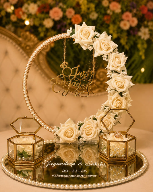 Shades of White Engagement Tray