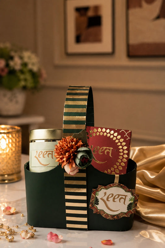 Gold Foil Basket